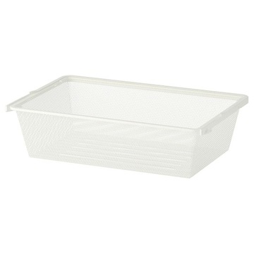 KOSZ DRUCIANY NA UBRANIA BIAŁY 60X40X15CM