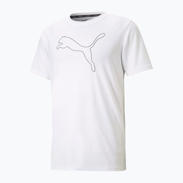 T-shirt treningowy męski PUMA Performance Cat białe L