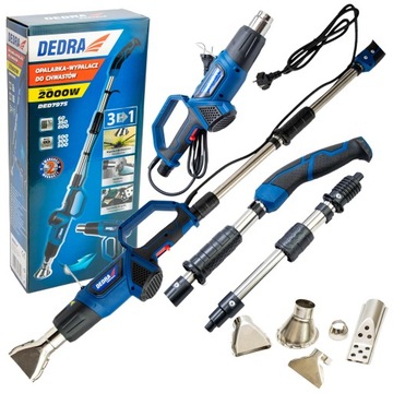 ГОРЕЛКА DEDRA ТЕПЛОВАЯ ГОРЕЛКА ГОРЕЛКА 2000 Вт 3 В 1 ГОРЕЛКА 3 в 1