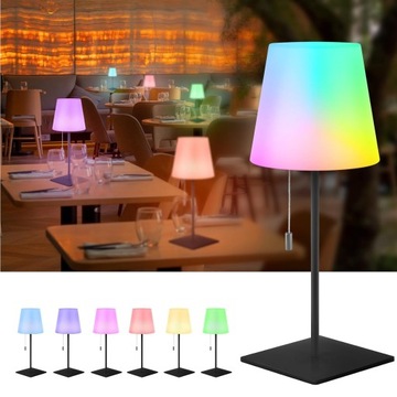 УЛИЧНАЯ НАСТОЛЬНАЯ СВЕТОДИОДНАЯ ЛАМПА 8RGB 3000K С ДИСТАНЦИОННЫМ УПРАВЛЕНИЕМ ДЛЯ СПАЛЬНИ