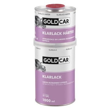 Lakier bezbarwny GOLDCAR Klarlack Express 1L + UTW