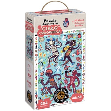 XT puzzle obserwacyjne 204 el. CIAŁO CZŁOWIEKA