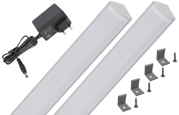 Listwa meblowa narożna LED kuchenna szafkę 2x200cm