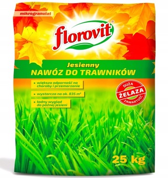 Florovit Nawóz do trawników jesienny 25kg Fe