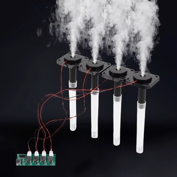 Atomizer Ultradźwiękowy nawilżacz powietrza 4 głowice szereg USB C