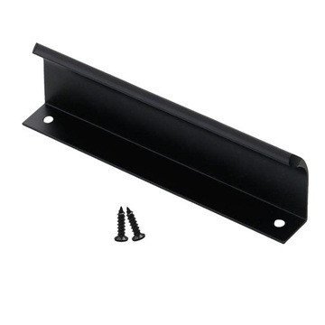Ukryty, niewidoczny, ukryty uchwyt, uchwyt na palec, do szafki, czarny, 150 mm