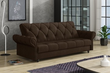 klasyczna wersalka MONA II tapczan w stylu chester sofa z funkcją spania