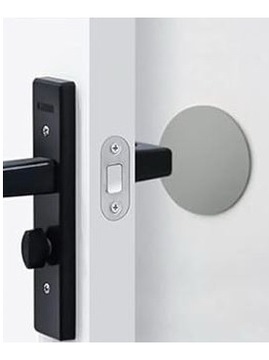 РУЧКА ДВЕРНАЯ САМОКЛЕЯЩАЯСЯ НАСТЕННАЯ, СЕРЫЙ СТОПОР, 40мм, 1 шт.