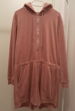 H&M welurowy KOMBINEZON szorty BLUZA r. XL