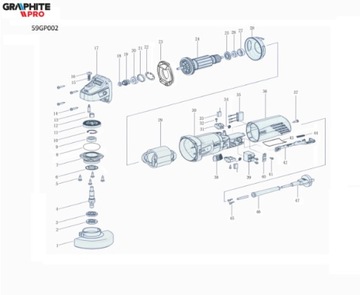 Кнопка включения шлифовальной машины ГРАФИТ 59ГП002