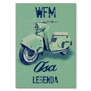 PLAKAT METAL BLACHA OBRAZ MOTOR WFM OZDOBA DUŻA