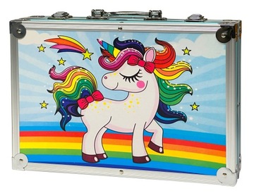 ХУДОЖЕСТВЕННЫЙ НАБОР ДЛЯ РИСОВАНИЯ НАБОР ЧЕМОДАНА ЕДИНОРОГ