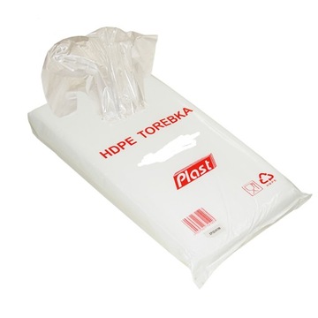 WORECZKI FOLIOWE HDPE PLAST 10/3/24cm RED PLAST