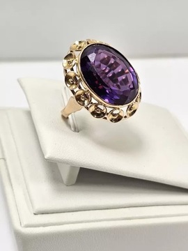 ФЕНОМЕНАЛЬНОЕ ЗОЛОТОЕ КОЛЬЦО 585 ПРОБЫ SYN. РУБИН Р23 10.96Г