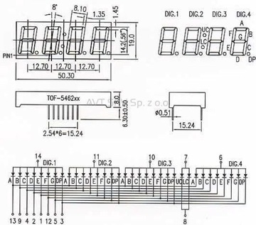 Часы с красным светодиодным дисплеем, своими руками, AVT3132/R B