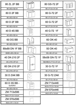 Комплект кухонной мебели EKO WHITE II, матовый белый