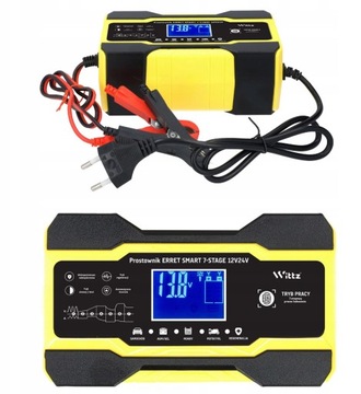 ИНТЕЛЛЕКТУАЛЬНЫЙ ВЫПРЯМИТЕЛЬ, автоматическое ЗАРЯДНОЕ УСТРОЙСТВО 12В 24В 10А LCD