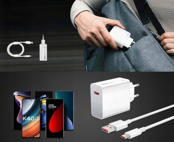 Зарядное устройство с кабелем USB C Xiaomi Mi Turbo Charge 67 Вт
