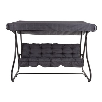 448839 Huśtawka ogrodowa ławka Milano Black Edition PATIO