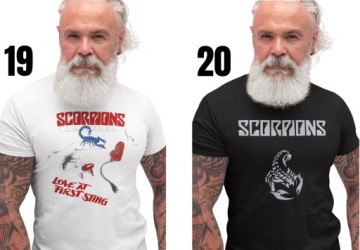 Мужская футболка SCORPIONS МНОГИЕ УЗОРЫ L