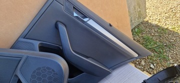 БОКОВЫЕ КОЖАНЫЕ ШТОРКИ SKODA SUPERB III COMBI СВЕТОДИОДНЫЕ ШТОРКИ CANTON ИДЕАЛЬНЫЙ КОМПЛЕКТ