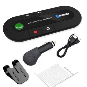 ZESTAW GŁOŚNOMÓWIĄCY SAMOCHODOWY BLUETOOTH