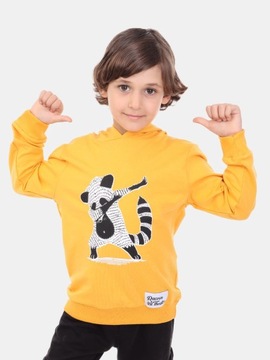 BLUZA DZIECIĘCA CHŁOPIĘCA DRESOWA miodowy 116
