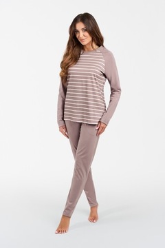 Piżama damska Italian Fashion Oda cappuccino r. M