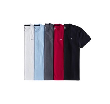 Hollister by Abercrombie - Crewneck T-Shirt 5-Pack - S -