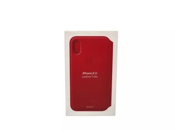 ETUI IPHONE XS LEATHER FOLIO CZERWONY