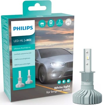 Philips Ultinon Pro5100 LED Żarówka samochodowa H3