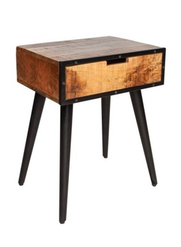 Szafka nocna Industrial z drewna mango, Interior S