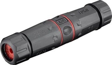 Łącznik TUBA kabli sieciowych UTP CAT6 IP68 Goobay