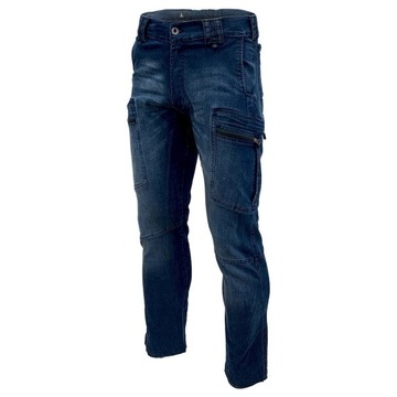 Spodnie taktyczne bojówki wzmacniane męskie Texar Dominus - Denim L Long