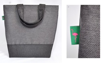 TORBA SHOPPER GREY ŚNIADANIÓWKA NA SUWAK COOLFLAMINGO