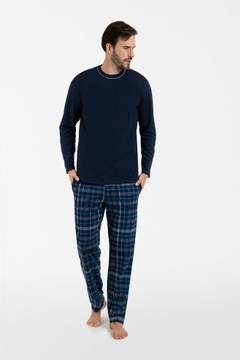 Piżama męska Italian fashion Ruben Granatowy r. XXXL