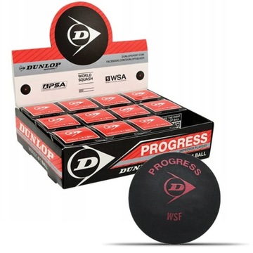 DUNLOP PROGRESS Piłka Do Squasha Piłki Do Gry 12
