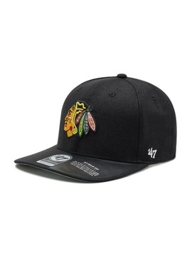 47 Brand Czapka z daszkiem Nhl Chicago Blackhawks H-CLZOE04WBP-BKB Black