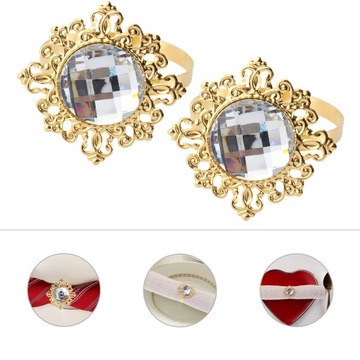 Набор акриловых колец для салфеток, 12 шт.