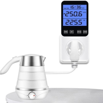 Измеритель тока для розетки, ваттметр, 14 режимов измерения