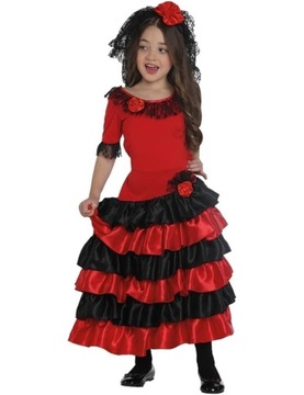 Strój hiszpańska tancerka, flamenco 146/152