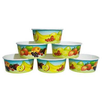 MISKA MISECZKA PAPIEROWA NA LODY DESERY 350 ML ZESTAW 30 SZT
