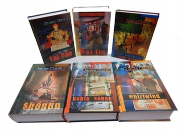 6x James Clavell - Shogun, Tai-Pan, Gai-Jin [saga] NOWE