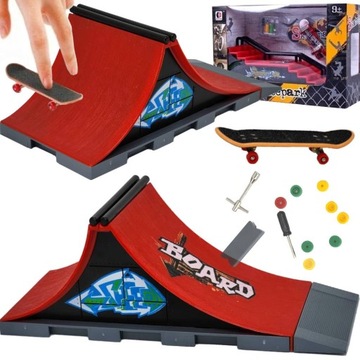 FINGERBOARD DESKOROLKA NA PALCE RAMPA SKATEPARK ZMIENNE KÓŁKA + AKCESORIA