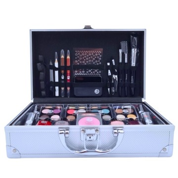 KUFEREK WALIZKA NA KOSMETYKI MAKIJAŻ CIENIE PALETA ZESTAW 48 EL PREZENT*