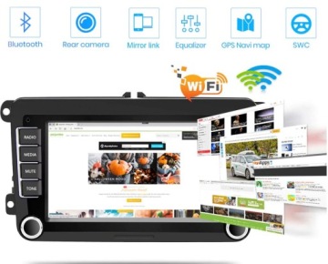 Магнитола Android 8 Volkswagen Golf Passat GPS vw PL