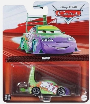 WINGO with FLAMES Auto Tuner Jojo z Płomieniem Cars Auta Disney Mattel 1:55