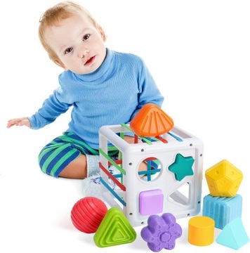 ГИБКИЙ СОРТЕР SENSORY CUBE КВАДРАТНЫЙ ЛАСТИК