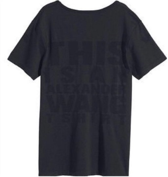 Alexander Wang czarny tshirt sportowy S