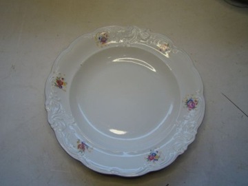 porcelana waza do zupy w polne kwiaty 2l + 13 talerzy Wałbrzych